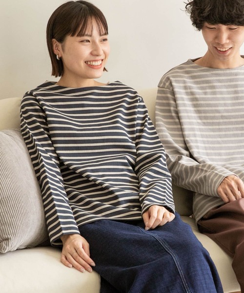 FORK&SPOON（フォークアンドスプーン）の「FORK&SPOON　ボートネックボーダー（Tシャツ/カットソー・レディース・ホワイト系その他/グレー系その他/ブルー系その他/レッド系その他・1/2）」の19枚目の写真