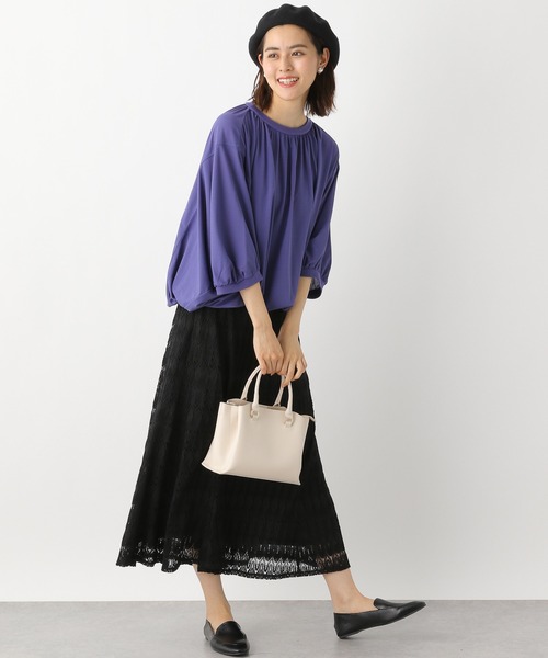 LEPSIM(レプシィム)の「レースロングスカート 957814(スカート・レディース・ブラック/ブラウン・FREE)」の4枚目の写真