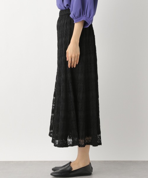 LEPSIM(レプシィム)の「レースロングスカート 957814(スカート・レディース・ブラック/ブラウン・FREE)」の12枚目の写真
