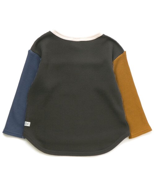 BREEZE（ブリーズ）の「クレイジーワッフルTシャツ（Tシャツ/カットソー・キッズ・ミント/チャコール/アイボリー・100/80/90/120/130/140/110）」の8枚目の写真