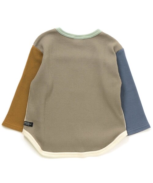 BREEZE（ブリーズ）の「クレイジーワッフルTシャツ（Tシャツ/カットソー・キッズ・ミント/チャコール/アイボリー・100/80/90/120/130/140/110）」の10枚目の写真