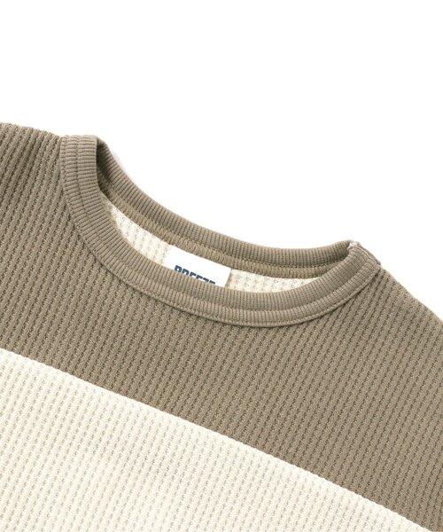 BREEZE（ブリーズ）の「クレイジーワッフルTシャツ（Tシャツ/カットソー・キッズ・ミント/チャコール/アイボリー・100/80/90/120/130/140/110）」の11枚目の写真