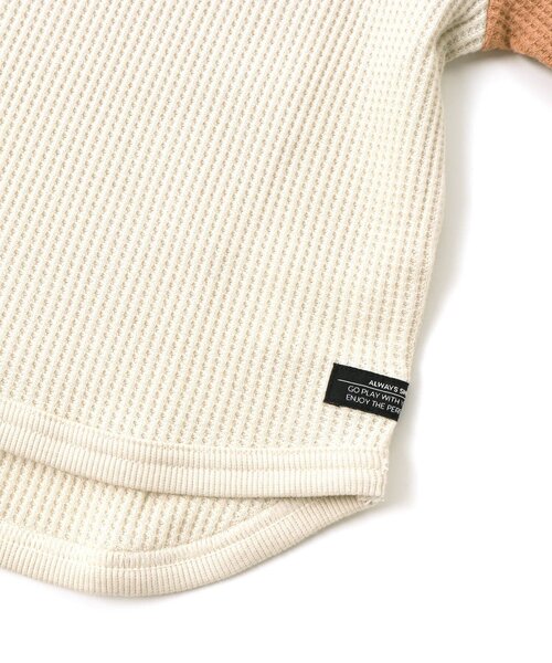 BREEZE（ブリーズ）の「クレイジーワッフルTシャツ（Tシャツ/カットソー・キッズ・ミント/チャコール/アイボリー・100/80/90/120/130/140/110）」の12枚目の写真
