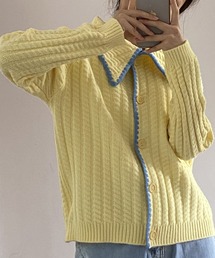 MAISON DE THERESE | 大きなネック長袖カーディガン(カーディガン/ボレロ)