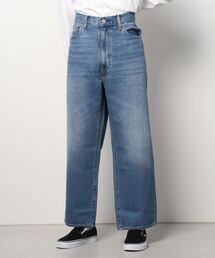 LEVI'S STAY LOOSE CROPPED デニムパンツ W33 青 セール】STAY LOOSE DENIM CROP TAKE ME HOME（デニムパンツ