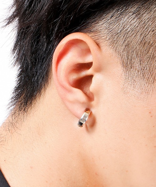 FUNALIVE（ファンアライブ）の「JON イヤーカフ ステンレス両耳(２点セット)韓国製（イヤーカフ・メンズ・A/B/C/D/E/F/G/H/I/J/K/L/M/N/O/その他1/その他3/Z/V/P/その他2/U/その他5/Y/S/X/T/W/その他/R/その他4/その他6/Q・FREE）」の11枚目の写真