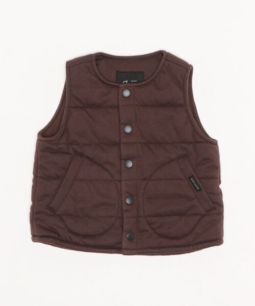quoti use fith（クゥオティ　ユース　フィス）の「パデットウォームベスト（その他アウター・キッズ・ネイビー/ブラウン/アイボリー・90/100/110/120/80/130）」の5枚目の写真