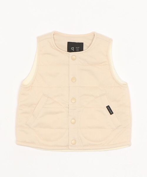 quoti use fith（クゥオティ　ユース　フィス）の「パデットウォームベスト（その他アウター・キッズ・ネイビー/ブラウン/アイボリー・90/100/110/120/80/130）」の6枚目の写真