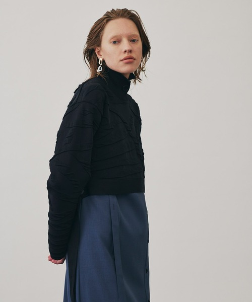 UNITED TOKYO（ユナイテッドトウキョウ）の「ブランアートジャガードニット（ニット/セーター・レディース・ブラック/ブルー/その他2・FREE）」の5枚目の写真