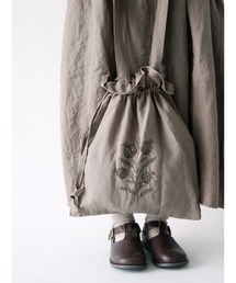 Samansa Mos2 | 35th【Slowlinen】刺繍巾着トートバッグ(トートバッグ)