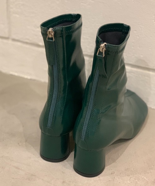 CIAOPANIC（チャオパニック）の「センターステッチショートブーツ（ブーツ・レディース・ブラック/グリーン/アイボリー・SMALL/MEDIUM/39/37）」の12枚目の写真