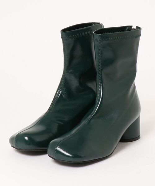 CIAOPANIC（チャオパニック）の「センターステッチショートブーツ（ブーツ・レディース・ブラック/グリーン/アイボリー・SMALL/MEDIUM/39/37）」の14枚目の写真