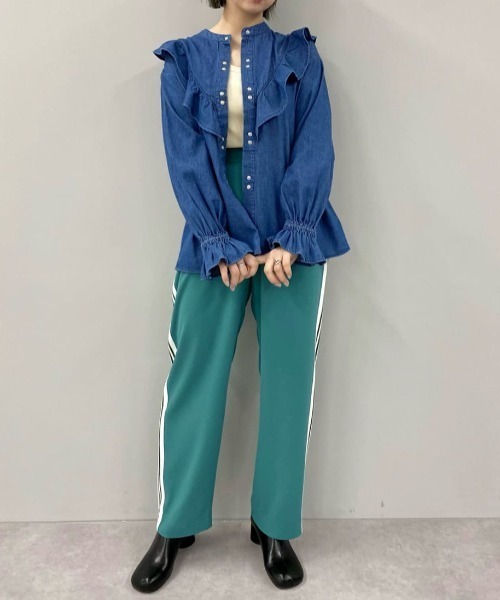 CIAOPANIC（チャオパニック）の「センターステッチショートブーツ（ブーツ・レディース・ブラック/グリーン/アイボリー・SMALL/MEDIUM/39/37）」の15枚目の写真