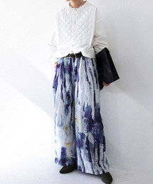 antiqua（アンティカ）の「水彩柄パンツ（その他パンツ）」