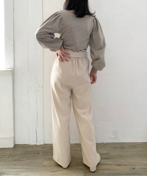 OLIVE des OLIVE（オリーブデオリーブ）の「ジャガードのかわいい長袖カーディガン（カーディガン/ボレロ・レディース・ブラック/ベージュ/スミクロ・FREE）」の16枚目の写真