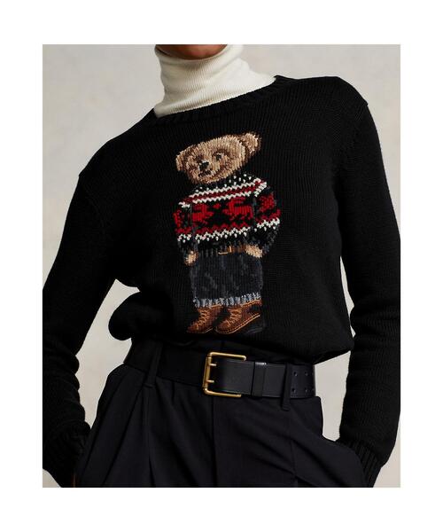 POLO RALPH LAUREN(ポロ ラルフ ローレン)の「スキー Polo ベア セーター(ニット/セーター・レディース・ブラック系1・S/M/XS)」の3枚目の写真