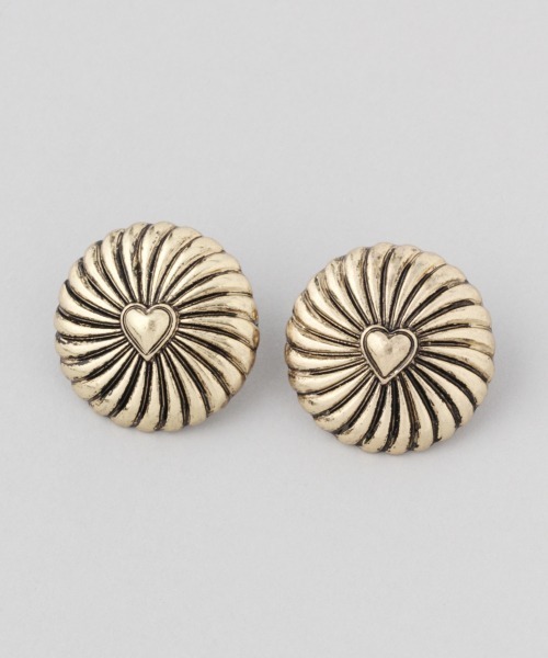 JEANASIS（ジーナシス）の「ハートコンチョイヤリング/237463（イヤリング・レディース・ゴールド/シルバー・FREE）」の2枚目の写真