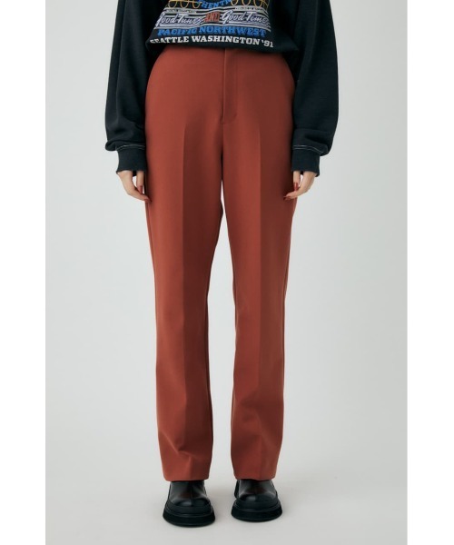 MOUSSY（マウジー）の「STRAIGHT FLARE パンツ（スラックス・レディース・チャコールグレー/ライトベージュ/ブラウン・0/1/2）」の4枚目の写真