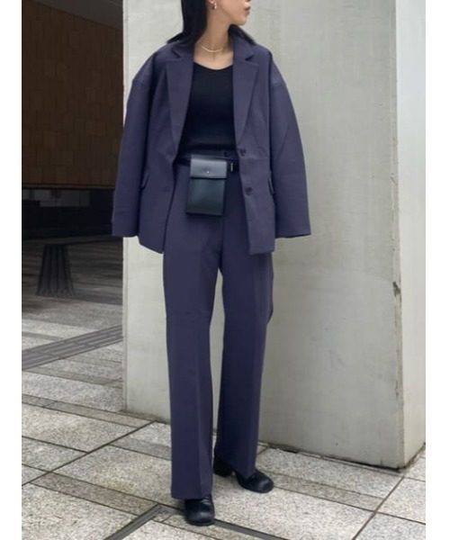 MOUSSY（マウジー）の「STRAIGHT FLARE パンツ（スラックス・レディース・チャコールグレー/ライトベージュ/ブラウン・0/1/2）」の21枚目の写真