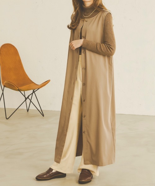 Ambre Neige（アンブルネージュ）の「2WAYジャンスカ／【WEB/EC限定商品】（サロペット/オーバーオール・レディース・ダークブラウン/ベージュ/ブラック/モカ・FREE）」の4枚目の写真