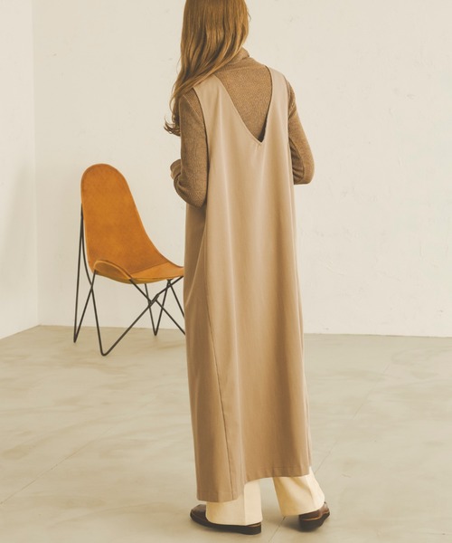 Ambre Neige（アンブルネージュ）の「2WAYジャンスカ／【WEB/EC限定商品】（サロペット/オーバーオール・レディース・ダークブラウン/ベージュ/ブラック/モカ・FREE）」の8枚目の写真