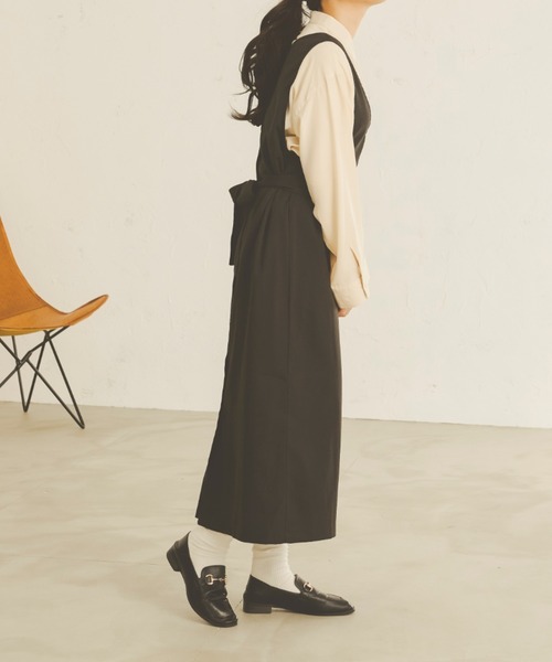 Ambre Neige（アンブルネージュ）の「2WAYジャンスカ／【WEB/EC限定商品】（サロペット/オーバーオール・レディース・ダークブラウン/ベージュ/ブラック/モカ・FREE）」の19枚目の写真