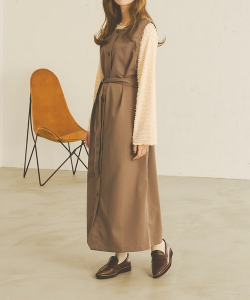 Ambre Neige（アンブルネージュ）の「2WAYジャンスカ／【WEB/EC限定商品】（サロペット/オーバーオール・レディース・ダークブラウン/ベージュ/ブラック/モカ・FREE）」の22枚目の写真