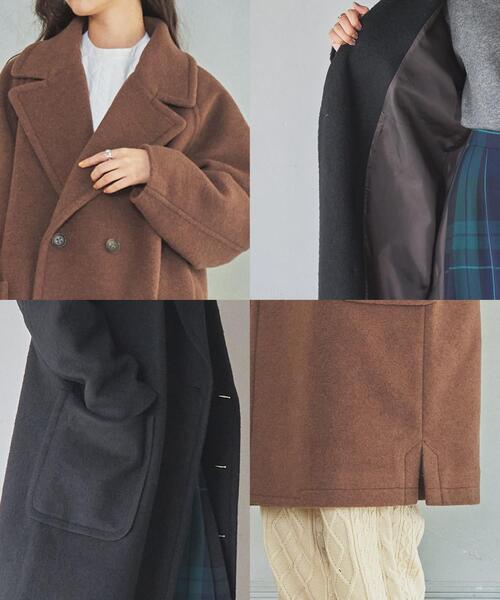 coen（コーエン）の「スライバーチェスターコート（チェスターコート・レディース・ブラック/モカ・LARGE/MEDIUM）」の19枚目の写真