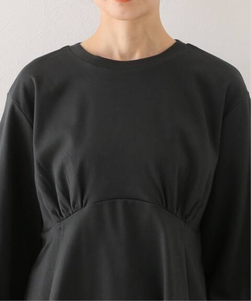 SLOBE IENA(スローブイエナ)の「スムースギャザーチュニック【手洗い可能】◆(Tシャツ/カットソー・レディース・チャコールグレー/オリーブ・FREE)」の17枚目の写真