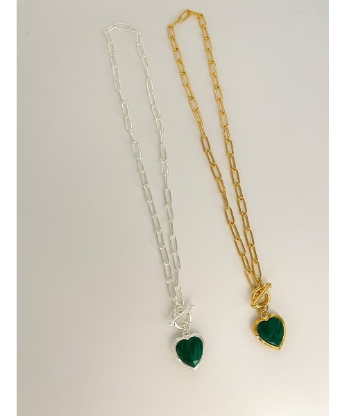 mou(モウ)の「グリーンハートチャームネックレス(ネックレス・レディース・シルバー/ゴールド・FREE)」の11枚目の写真