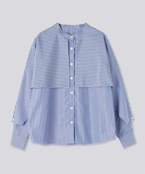 VACANCY（ヴァカンシー）の「ケープ襟付きフレアブラウス（シャツ/ブラウス・レディース・ホワイト/その他・FREE）」の4枚目の写真