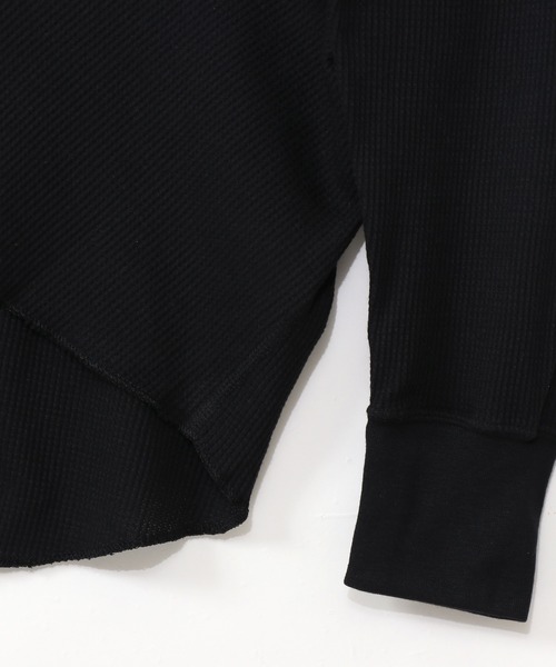 HANES(ヘインズ)の「【Hanes/ヘインズ】メンズ サーマル クルーネックロングスリーブTシャツ(Tシャツ/カットソー・メンズ・ブラック/オフホワイト/ヘザーグレー・MEDIUM/LARGE/X-LARGE)」の10枚目の写真