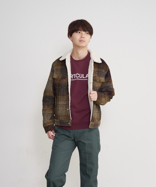 Levi's（リーバイス）の「【LEVI'S/リーバイス】シェルパボアジャケット　１６３６５（ブルゾン・メンズ・ブラウン/ブルー/ブラック・LARGE/SMALL/MEDIUM）」の3枚目の写真