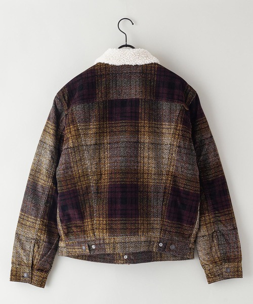 Levi's（リーバイス）の「【LEVI'S/リーバイス】シェルパボアジャケット　１６３６５（ブルゾン・メンズ・ブラウン/ブルー/ブラック・LARGE/SMALL/MEDIUM）」の4枚目の写真