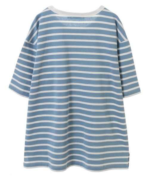 UNION STATION（ユニオンステーション）の「ボーダーテキスタイルカットソー（Tシャツ/カットソー・メンズ・ライトブルー/ネイビー/トップグレー・LL/M/L）」の15枚目の写真