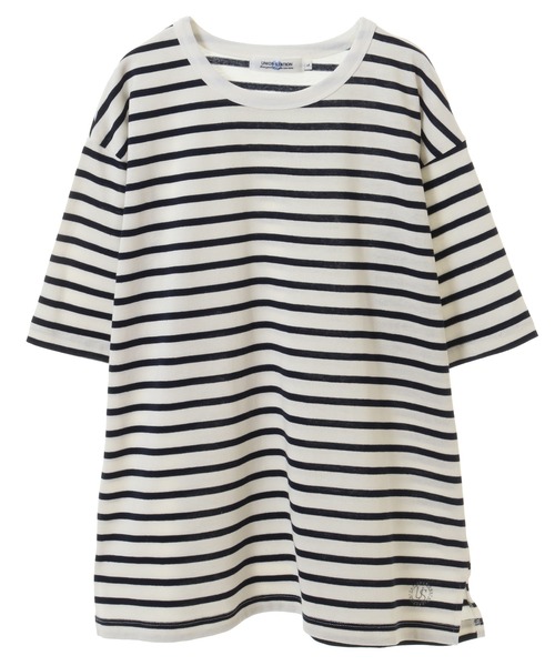 UNION STATION（ユニオンステーション）の「ボーダーテキスタイルカットソー（Tシャツ/カットソー・メンズ・ライトブルー/ネイビー/トップグレー・LL/M/L）」の10枚目の写真