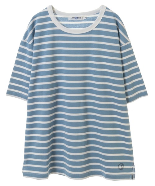 UNION STATION（ユニオンステーション）の「ボーダーテキスタイルカットソー（Tシャツ/カットソー・メンズ・ライトブルー/ネイビー/トップグレー・LL/M/L）」の14枚目の写真