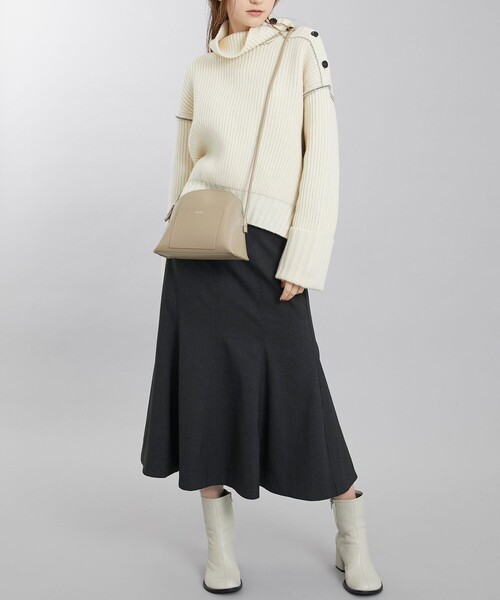 YAHKI（ヤーキ）の「【YAHKI(ヤーキ)】YH-437（ショルダーバッグ・レディース・グレイッシュベージュ/オフホワイト/ブラック・FREE）」の15枚目の写真