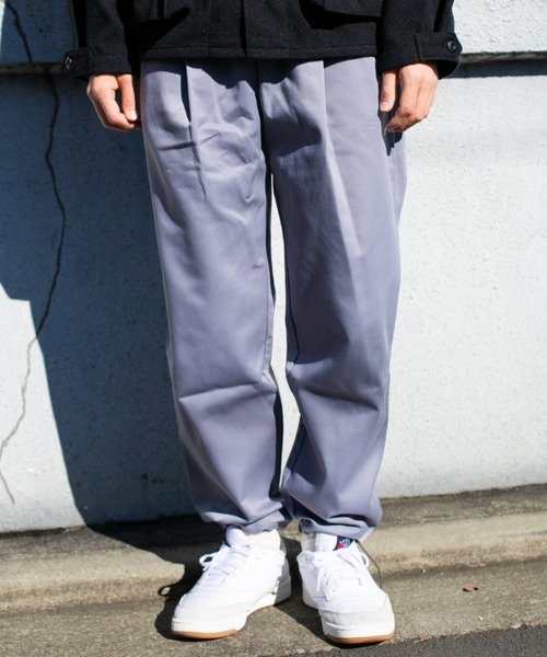 BROKEN BASE（ブロークンベース）の「シャーリングワイドパンツ（その他パンツ・メンズ・ライトグレー/グリーン・MEDIUM/LARGE）」の9枚目の写真
