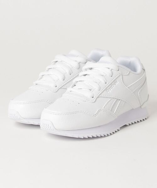 Reebok（リーボック）の「ロイヤル グライド リップル クリップ / ROYAL GLIDE RIPPLE CLIP （スニーカー・キッズ・ブラック×ブラック/ホワイト×ホワイト/ホワイト・17.0cm/18.0cm/19.0cm/20.0cm/21.0cm/22.0cm/22.5cm/23.0cm/23.5cm/24.0cm/24.5cm/25.0cm/21.5cm/17.5cm/18.5cm/19.5cm/20.5cm）」の14枚目の写真