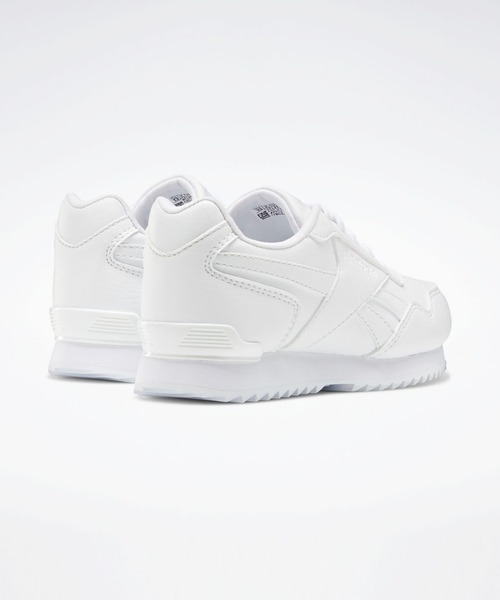 Reebok（リーボック）の「ロイヤル グライド リップル クリップ / ROYAL GLIDE RIPPLE CLIP （スニーカー・キッズ・ブラック×ブラック/ホワイト×ホワイト/ホワイト・17.0cm/18.0cm/19.0cm/20.0cm/21.0cm/22.0cm/22.5cm/23.0cm/23.5cm/24.0cm/24.5cm/25.0cm/21.5cm/17.5cm/18.5cm/19.5cm/20.5cm）」の7枚目の写真