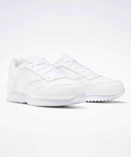 Reebok（リーボック）の「ロイヤル グライド リップル クリップ / ROYAL GLIDE RIPPLE CLIP （スニーカー・キッズ・ブラック×ブラック/ホワイト×ホワイト/ホワイト・17.0cm/18.0cm/19.0cm/20.0cm/21.0cm/22.0cm/22.5cm/23.0cm/23.5cm/24.0cm/24.5cm/25.0cm/21.5cm/17.5cm/18.5cm/19.5cm/20.5cm）」の6枚目の写真