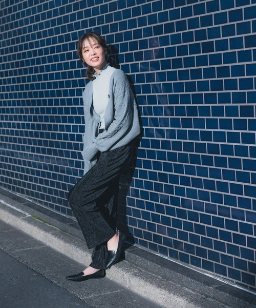 GLOBAL WORK（グローバルワーク）の「キレイミエメロートップス/261882（Tシャツ/カットソー・レディース・ホワイト/ライトグレー・FREE）」の6枚目の写真