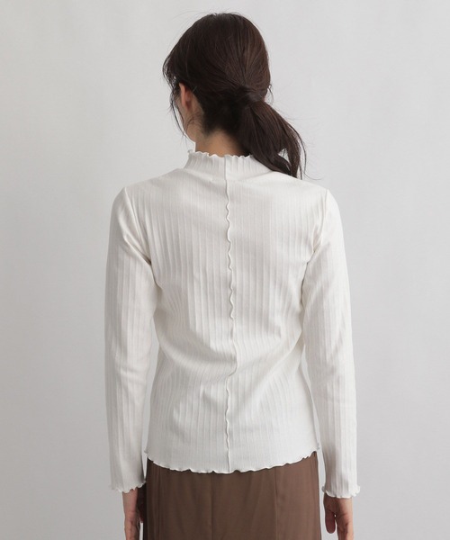 GLOBAL WORK（グローバルワーク）の「キレイミエメロートップス/261882（Tシャツ/カットソー・レディース・ホワイト/ライトグレー・FREE）」の15枚目の写真