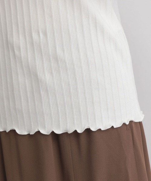 GLOBAL WORK（グローバルワーク）の「キレイミエメロートップス/261882（Tシャツ/カットソー・レディース・ホワイト/ライトグレー・FREE）」の19枚目の写真