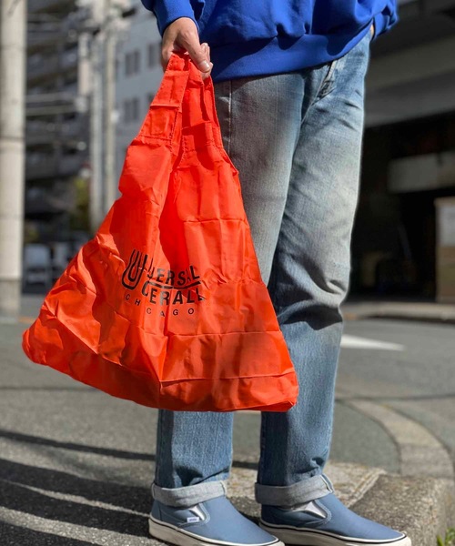 UNIVERSAL OVERALL（ユニバーサルオーバーオール）の「UNIVERSAL OVERALL/ 巾着ポーチ (ユニバーサルオーバーオール )(4colors)(Unisex)(SUVO-005)（エコバッグ/サブバッグ・メンズ・ブラック/ベージュ/カーキ/オレンジ・ONESIZE）」の4枚目の写真