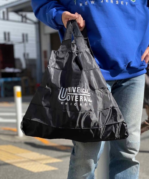 UNIVERSAL OVERALL（ユニバーサルオーバーオール）の「UNIVERSAL OVERALL/ 巾着ポーチ (ユニバーサルオーバーオール )(4colors)(Unisex)(SUVO-005)（エコバッグ/サブバッグ・メンズ・ブラック/ベージュ/カーキ/オレンジ・ONESIZE）」の2枚目の写真