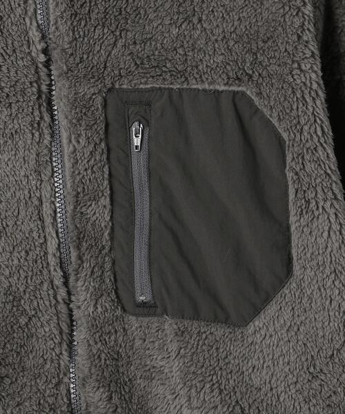 UNITED ARROWS LTD. OUTLET（ユナイテッドアローズアウトレット）の「＜A DAY IN THE LIFE＞シャギー フリース レイズドネック ブルゾン（Tシャツ/カットソー・メンズ・グレー/ベージュ/ブラック・M/L/S）」の13枚目の写真