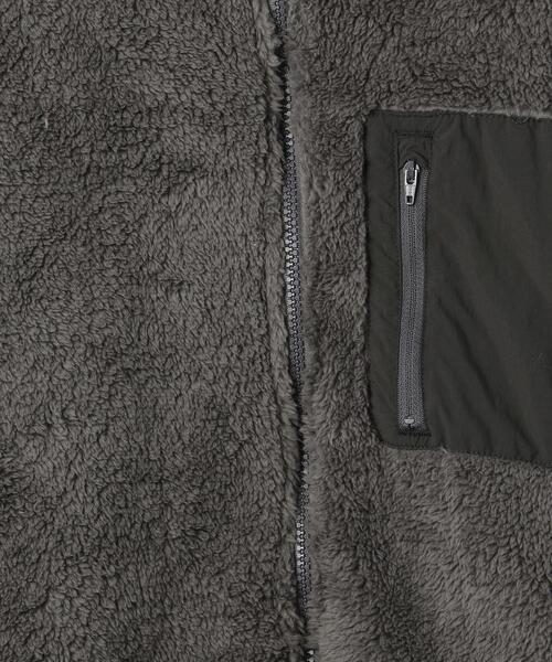 UNITED ARROWS LTD. OUTLET（ユナイテッドアローズアウトレット）の「＜A DAY IN THE LIFE＞シャギー フリース レイズドネック ブルゾン（Tシャツ/カットソー・メンズ・グレー/ベージュ/ブラック・M/L/S）」の15枚目の写真