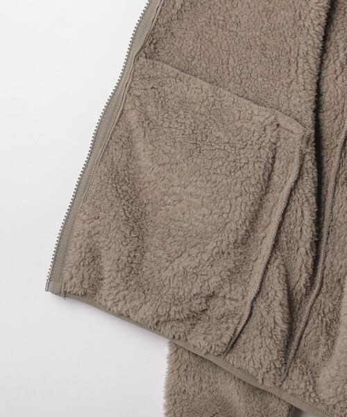 UNITED ARROWS LTD. OUTLET（ユナイテッドアローズアウトレット）の「＜A DAY IN THE LIFE＞シャギー フリース レイズドネック ブルゾン（Tシャツ/カットソー・メンズ・グレー/ベージュ/ブラック・M/L/S）」の7枚目の写真